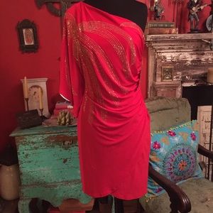 BISOU BISOU One Shoulder Dress